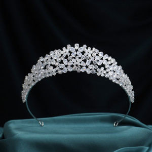 Alloy Crystal Crown Wedding Ball Party Bridal Crown