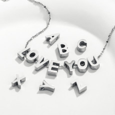 Stainless steel English letter pendant