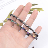 Colored Black Gallstone Foot Chain Magnetic Xiaomi Bead Round Bead Bracelet