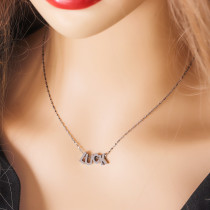Stainless steel English letter pendant