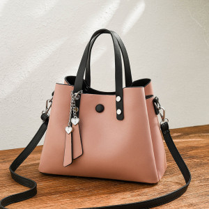 PU soft leather single shoulder crossbody large capacity handbag