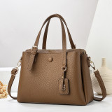 PU soft leather single shoulder crossbody large capacity handbag