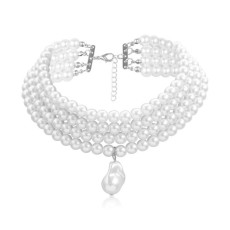 Fashionable pearl necklace