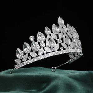 Alloy Crystal Crown Wedding Ball Party Bridal Crown