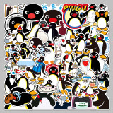 50 Pingu Animation Penguin Family Cartoon Animals Cute Waterproof Decoration Mobile Luggage Computer Waterproof Stickers