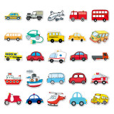 50 pieces of transportation graffiti personalized cartoon creative children DIY phone cases luggage waterproof stickers