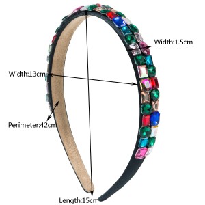 Baroque sponge full diamond  headband hair accessories