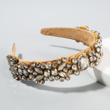 Baroque sponge full diamond  headband hair accessories