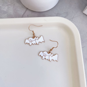 Halloween Pumpkin Skull Ghost Bat Earrings