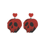 Halloween Fashion Party Skull Love Acrylic Earrings