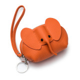 Genuine leather elephant change bag, hand-held bag, coin bag