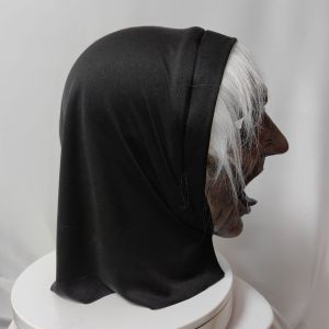 Halloween Horror Witch Mask Party Magic Curly Tongue Black Witch Mask Headset