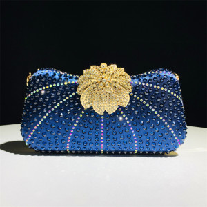 Fashion diamond studded bag, rhinestone handbag, chain, high-end feel, banquet bag, party bag