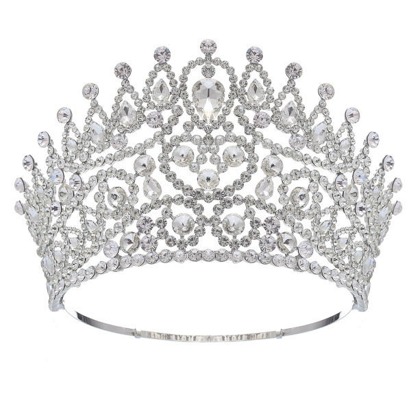 Alloy Crystal Crown Wedding Ball Party Bridal Crown