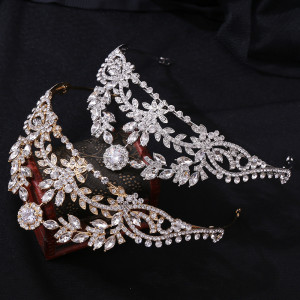 Alloy Crystal Crown Wedding Ball Party Bridal Crown