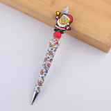 Christmas style Santa Claus silicone bead pen cute and creative multifunctional ballpoint pen