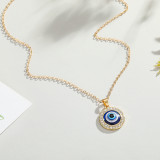 Türkiye Eye Drill Geometry Devil's Eye Pendant Necklace