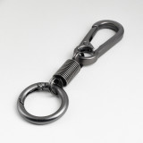 Zinc alloy spring double coil keychain