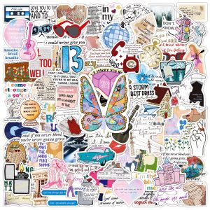 100 Taylor Lyrics Stickers Notebook Waterproof Decorative Graffiti Stickers Taylor Graffiti Waterproof Stickers