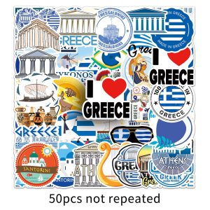 50 Greek Graffiti Personalized Outdoor Travel Guka Creative DIY Phone Case Luggage Waterproof Stickers