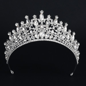 Alloy Crystal Crown Wedding Ball Party Bridal Crown