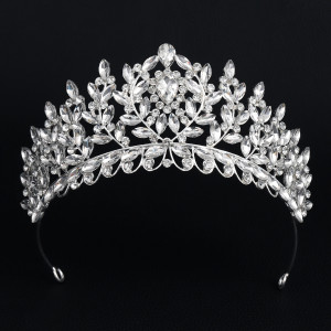 Alloy Crystal Crown Wedding Ball Party Bridal Crown