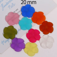 20MM flower Resin snap button charms