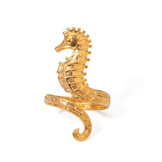 Stainless steel seahorse opening ring