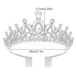 Alloy Crystal Crown Wedding Ball Party Bridal Crown