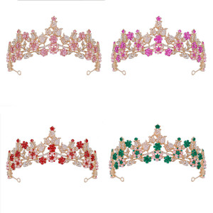 Alloy Crystal Crown Wedding Ball Party Bridal Crown