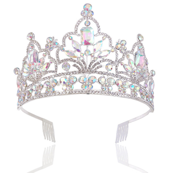 Alloy Crystal Crown Wedding Ball Party Bridal Crown