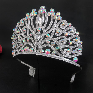 Alloy Crystal Crown Wedding Ball Party Bridal Crown