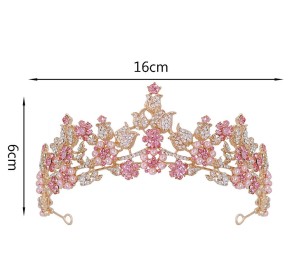 Alloy Crystal Crown Wedding Ball Party Bridal Crown