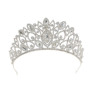 Alloy Crystal Crown Wedding Ball Party Bridal Crown