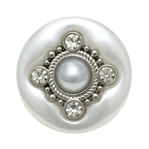 20MM Metal  Pearl snap button charms