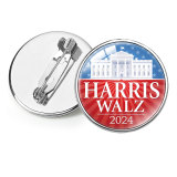 Harris brooch, Kamala Harris campaign commemorative badge accessory for the US presidential election