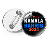 Harris brooch, Kamala Harris campaign commemorative badge accessory for the US presidential election