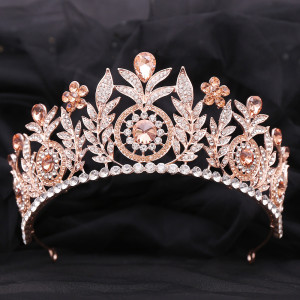 Alloy Crystal Crown Wedding Ball Party Bridal Crown