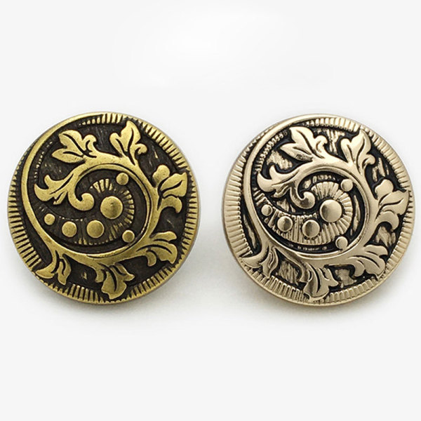 20MM Patterned totem metal snap button charms