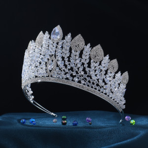 Alloy Crystal Crown Wedding Ball Party Bridal Crown