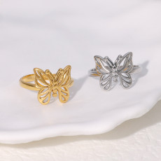 Stainless steel butterfly opening ring