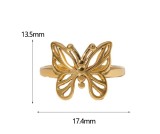 Stainless steel butterfly opening ring