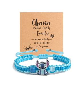 New Year Gift Inspirational Bracelet Adjustable Hand Woven Blue Jade Marrow Purple Stitch Bracelet