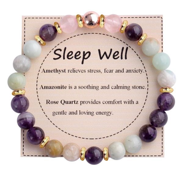 Holiday Gift Balance Protection Bracelet Adjustable Natural Stone Crystal Healing Bracelet