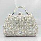 Fashion diamond studded bag, rhinestone handbag, chain, high-end feel, banquet bag, party bag