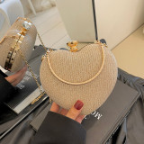 Fashion diamond studded bag, rhinestone handbag, chain, high-end feel, banquet bag, party bag