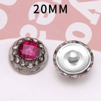 20MM flower Resin snap button charms