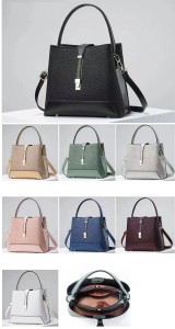 Handheld Fashion Single Shoulder Crossbody Bag Leather Large Bag