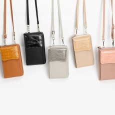 PU wallet shoulder crossbody bag multifunctional mobile phone bag