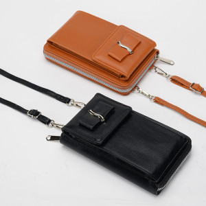 PU wallet shoulder crossbody bag multifunctional mobile phone bag